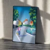 Aaris-Studio-Hulvej-Plakat-2 En plakat af en mand der går på gaden Hulvej i Horsens.