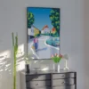 Aaris-Studio-Plakat-Hulvej-1 En plakat af en mand der går på gaden Hulvej i Horsens.
